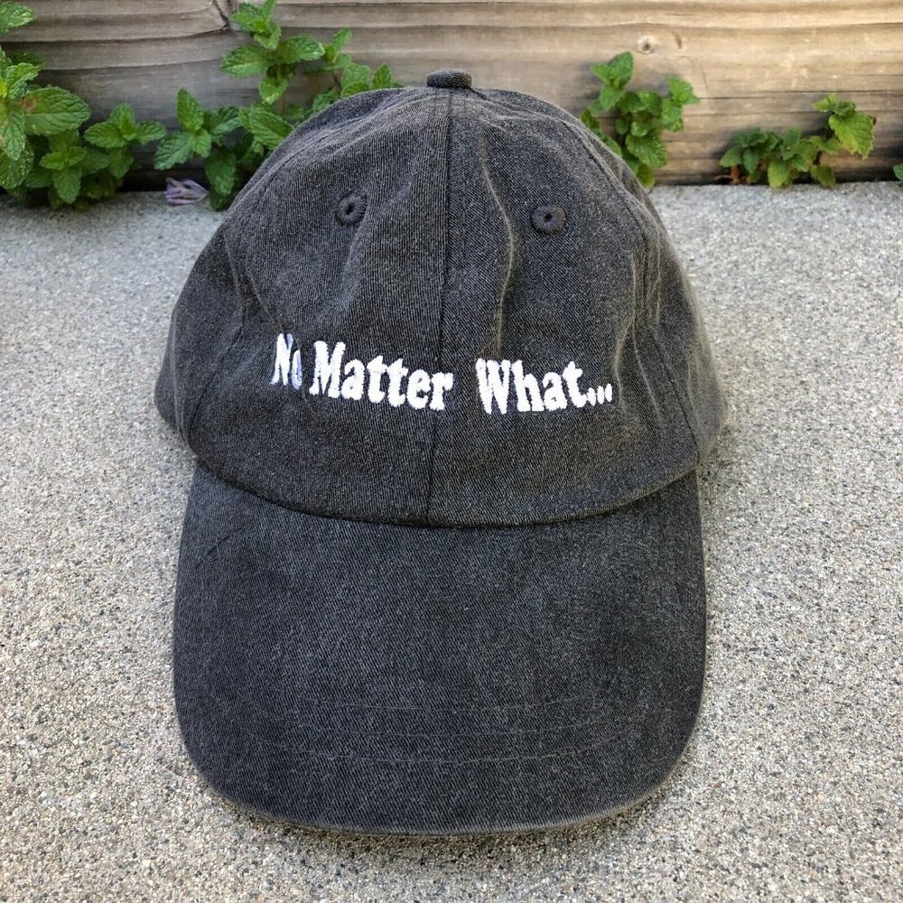 Vintage ADAMS NO MATTER WHAT... Baseball Dad Hat Men's Cool-Crown Tech Grey Cap 